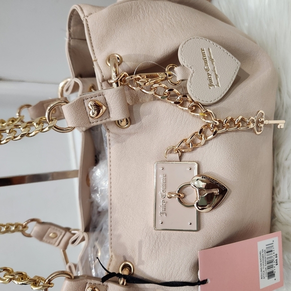 🔹️Juicy Couture🔹️ Exclusive ROLLING ON satchel Shoulder Bag Sandstone - Picture 6 of 10